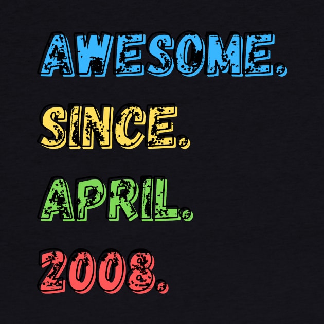 Awesome. Since. April. 2008.  Shirt by LBAM, LLC